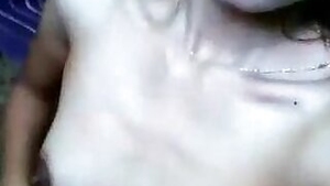 Splendid Indian wife becomes very horny pussy tits