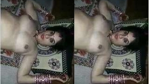 Desi wife masturbates for her husband's pleasure