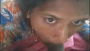 A country girl pleasures her lover with a sensual blowjob