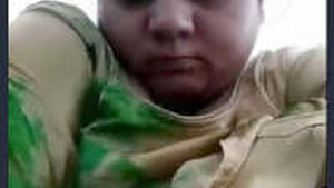 Excited Indian woman pleasures herself