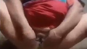 A sultry South Asian babe seductively displays her breasts and intimate area