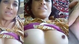 My Desi aunty is fingering and licking pussy
