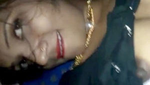 Busty wife's seductive facial close-up captured by friend