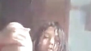 Desi indian girl is stressed out and she relaxes in fingering porn video