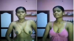 Indian wife's exclusive boobs show in part one