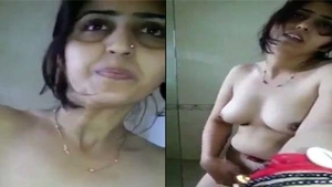 Desi village girl's big boobs and sexy pussy on camera