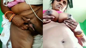 Indian village girl flaunts her big boobs and pussy