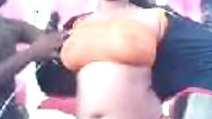 Big boobs Indian naked dance stage show