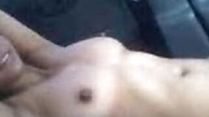 Nude Indian Desi GF In Car