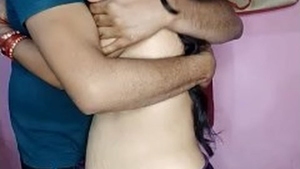 Indian sister-in-law's breasts fondled on camera by brother-in-law