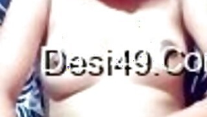 Good looking Dasi chick shows tits masturbation XXX skills