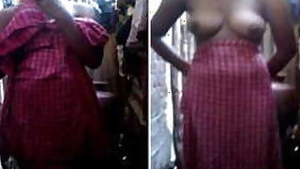 Young Desi gal finds courage to show BF with camera her round tits