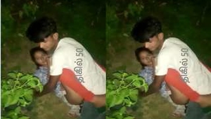 Exclusive video of Desi lover having sex behind the door
