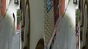 Desi indian girl caught nude on CCTV cam footage